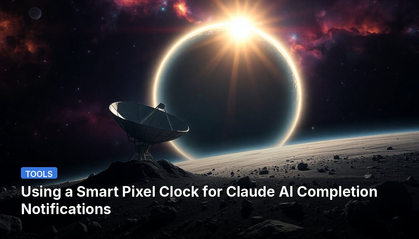 Using a Smart Pixel Clock for Claude AI Completion Notifications