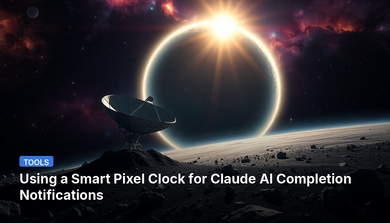 Utiliser une Smart Pixel Clock pour les notifications de complétion de Claude AI
