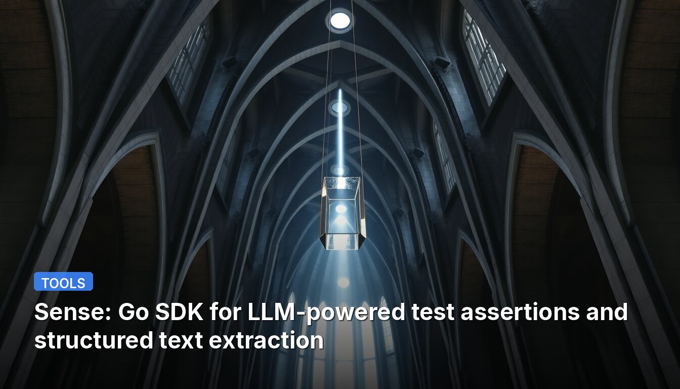 Sense: Go SDK for LLM-powered test assertions and structured text extraction