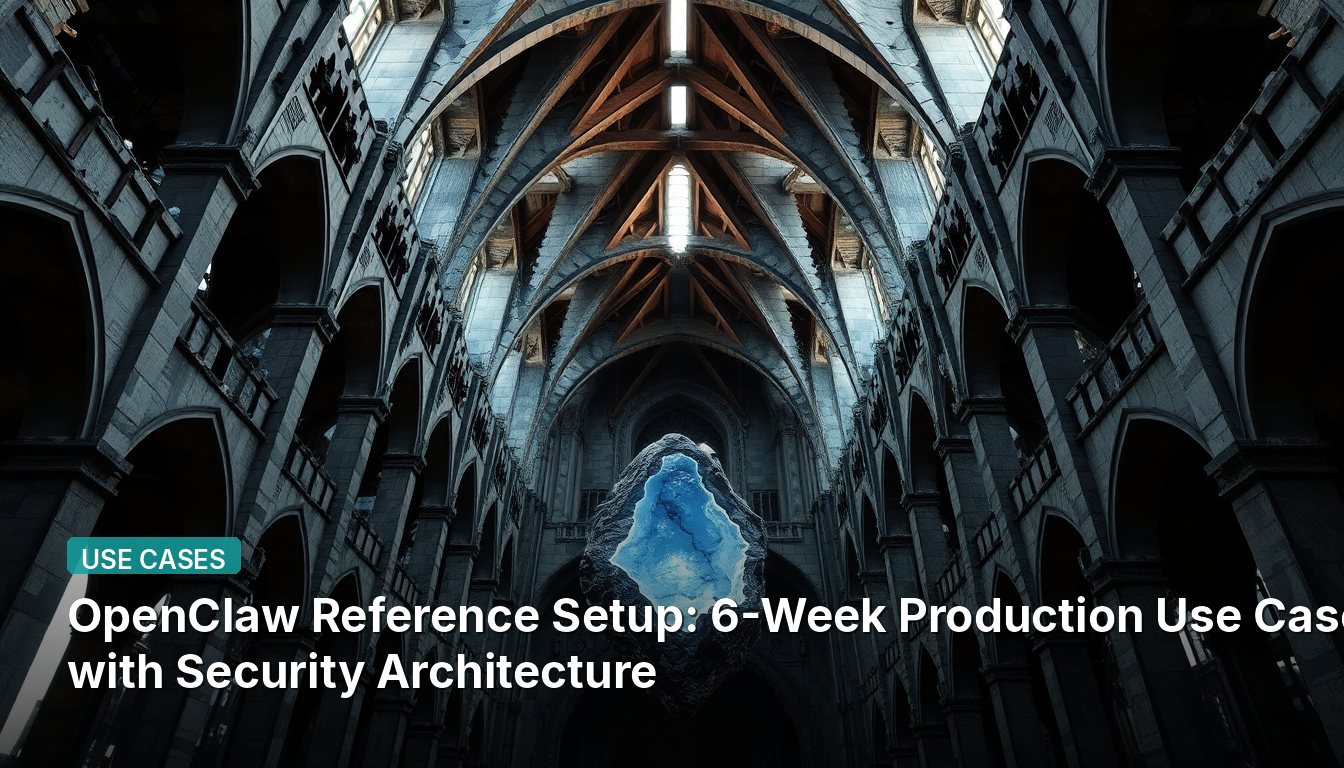 Configuration de référence OpenClaw : Cas d'utilisation en production sur 6 semaines avec architecture de sécurité