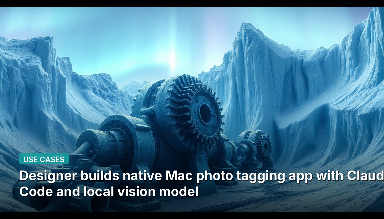 Designer cria aplicativo nativo de Mac para marcação de fotos com Claude Code e modelo de visão local