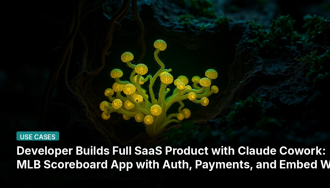 Entwickler baut vollständiges SaaS-Produkt mit Claude Cowork: MLB-Scoreboard-App mit Authentifizierung, Zahlungen und Einbettungs-Widget