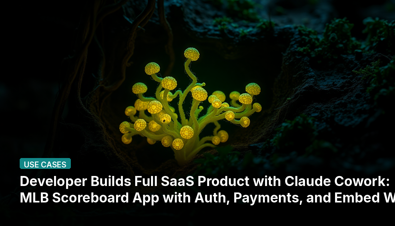 Entwickler baut vollständiges SaaS-Produkt mit Claude Cowork: MLB-Scoreboard-App mit Authentifizierung, Zahlungen und Einbettungs-Widget