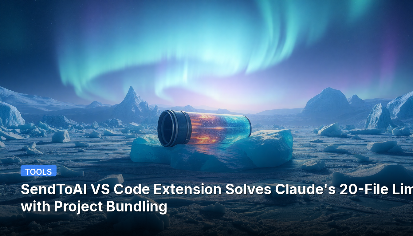 SendToAI Extensão do VS Code Resolve o Limite de 20 Arquivos do Claude com Agrupamento de Projetos