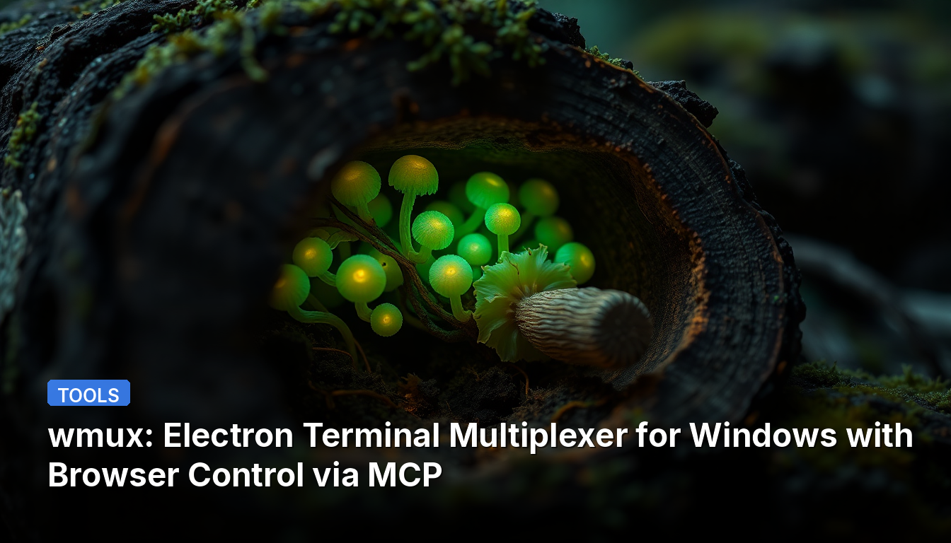 wmux: MCP를 통한 브라우저 제어 기능을 갖춘 Windows용 Electron 터미널 멀티플렉서