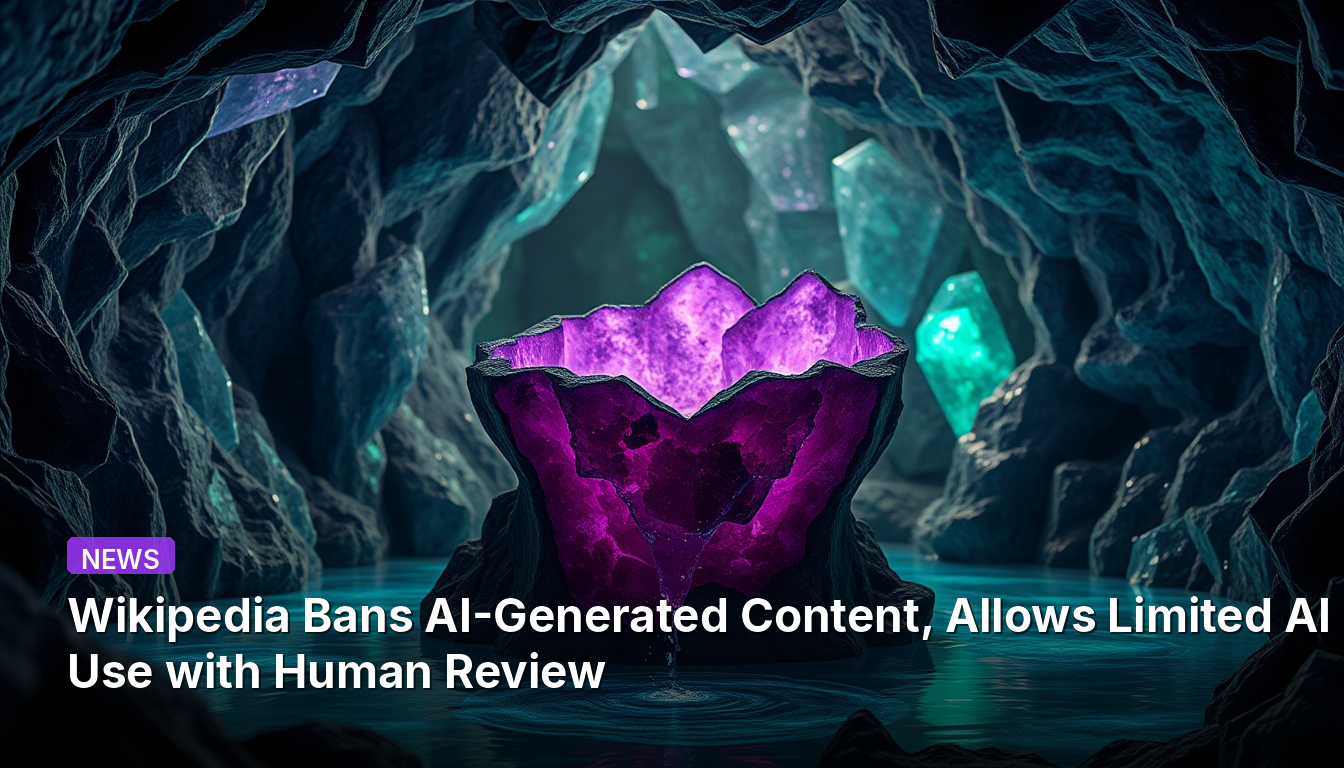ウィキペディア、AI生成コンテンツを禁止、人間による審査付きでの限定利用を許可