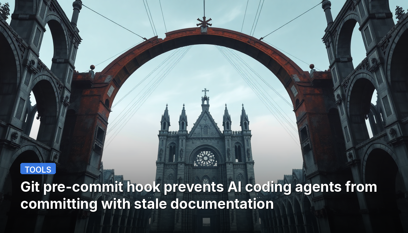 Git pre-commitフックは、AIコーディングエージェントが古いドキュメントでコミットするのを防ぎます。