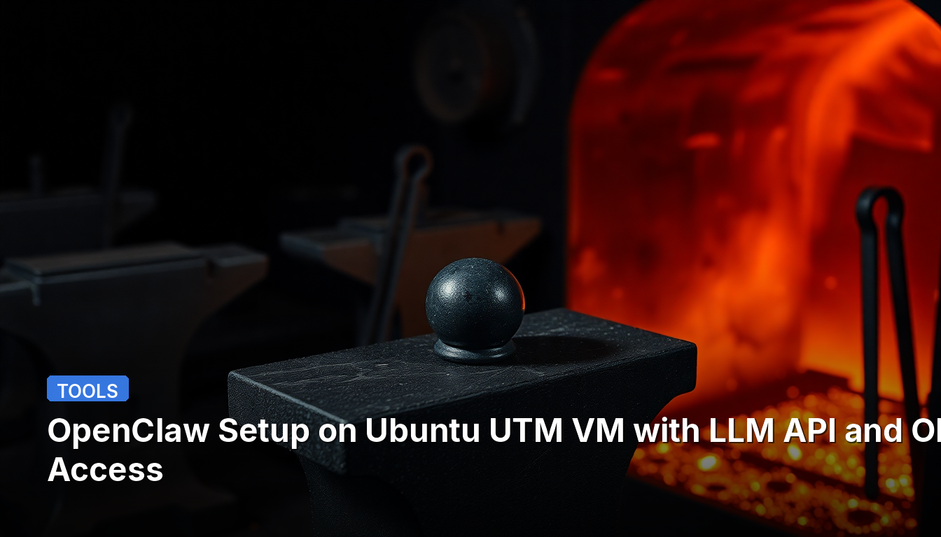 Configuração do OpenClaw no Ubuntu UTM VM com Acesso à API LLM e Ollama