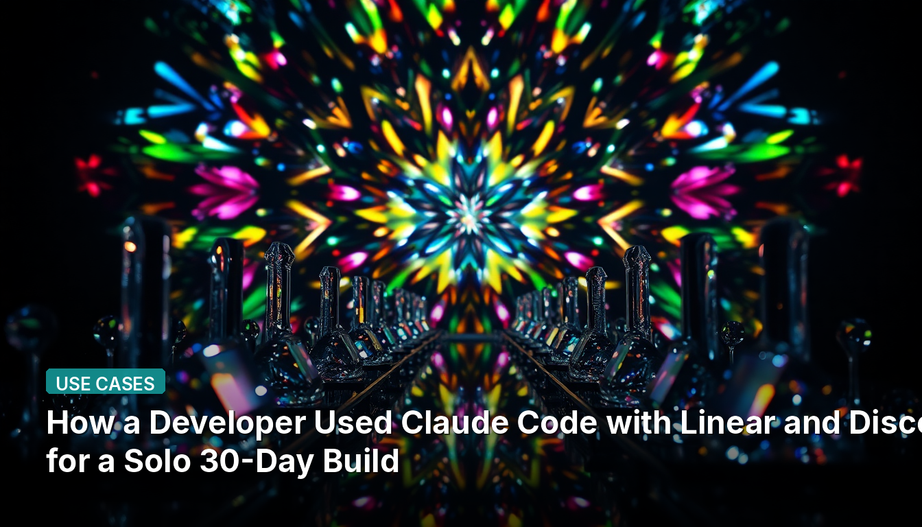 Como um Desenvolvedor Usou o Claude Code com Linear e Discord para uma Construção Solo de 30 Dias