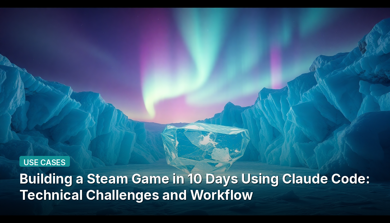 Claude Codeを使用して10日間でSteamゲームを構築:技術的課題とワークフロー