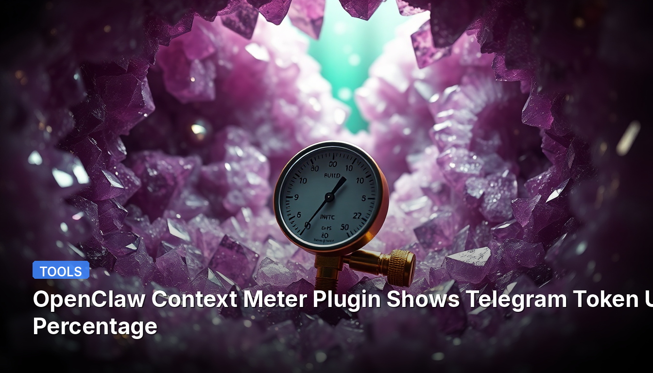 Plugin OpenClaw Context Meter affiche le pourcentage d'utilisation du jeton Telegram