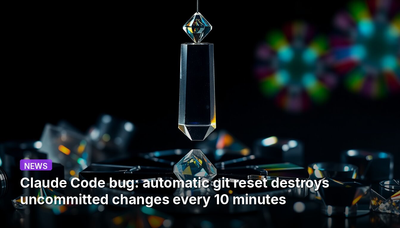 Claude Code bug : la réinitialisation automatique de git détruit les modifications non validées toutes les 10 minutes