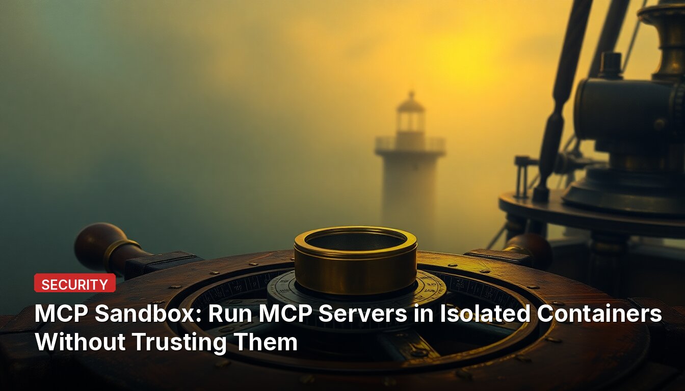 MCP Sandbox: Führen Sie MCP-Server in isolierten Containern aus, ohne ihnen vertrauen zu müssen