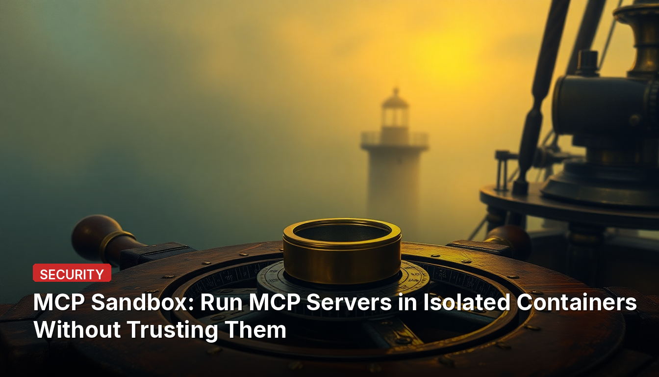 MCP Sandbox : Exécutez des serveurs MCP dans des conteneurs isolés sans leur faire confiance
