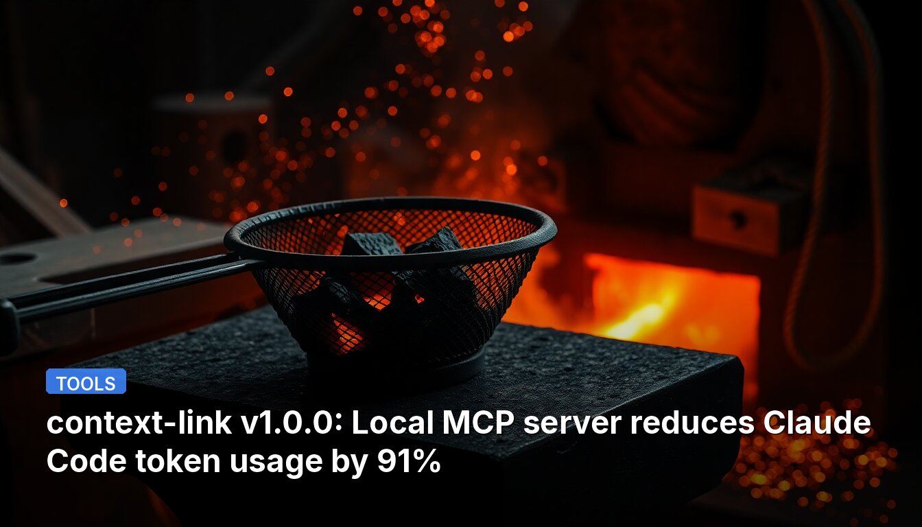 context-link v1.0.0: Local MCP server reduces Claude Code token usage by 91%