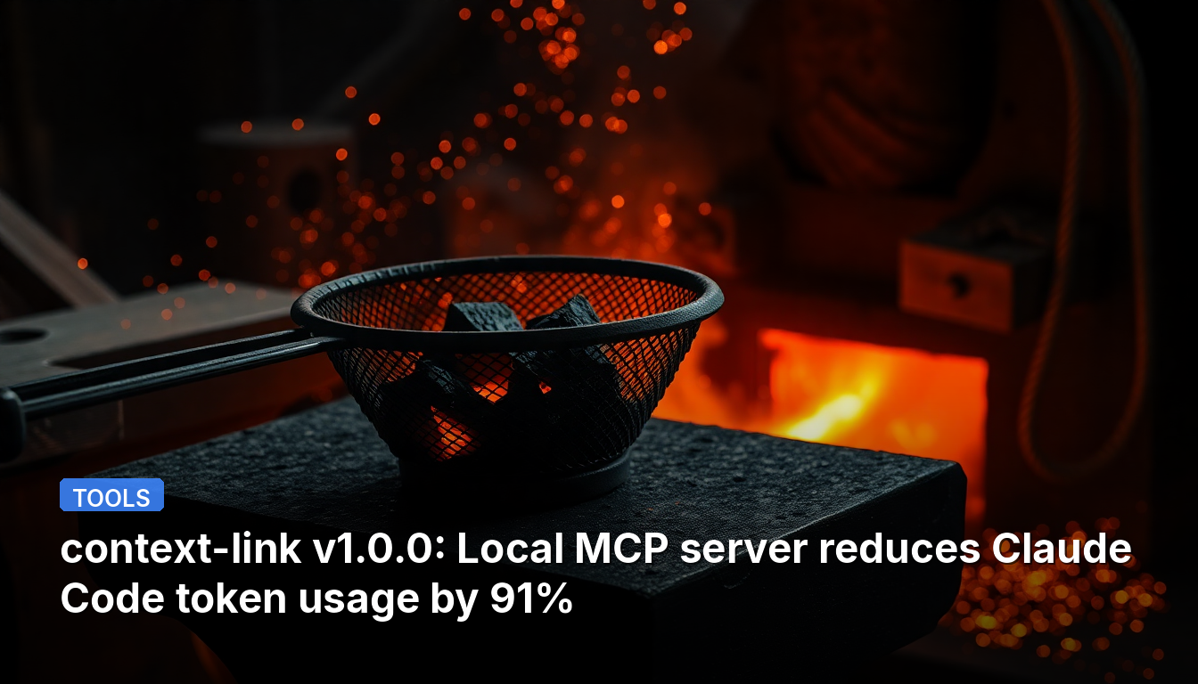 context-link v1.0.0 : Le serveur MCP local réduit l'utilisation de tokens Claude Code de 91 %