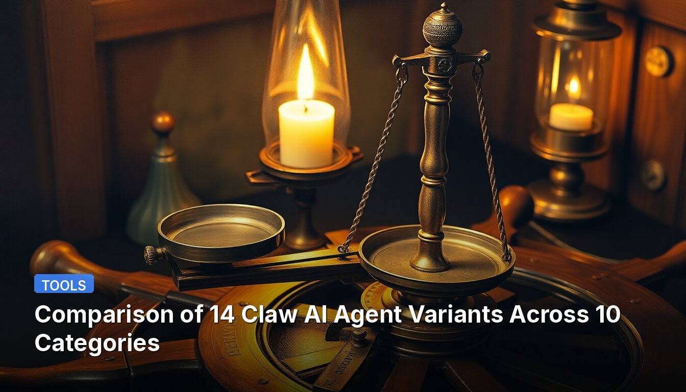 Comparación de 14 Variantes del Agente de IA Claw en 10 Categorías