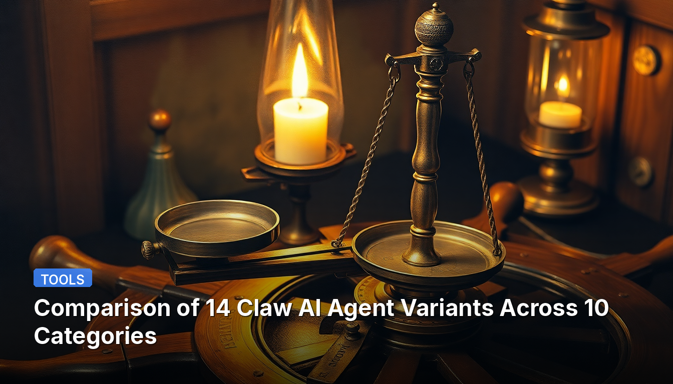 Comparação de 14 Variantes do Agente de IA Claw em 10 Categorias