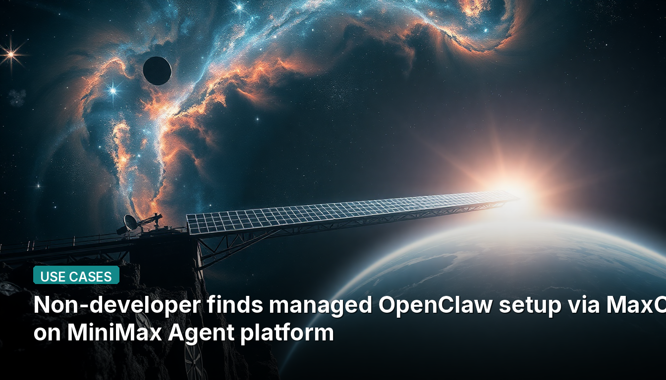 Nicht-Entwickler findet verwaltetes OpenClaw-Setup über MaxClaw auf der MiniMax Agent-Plattform