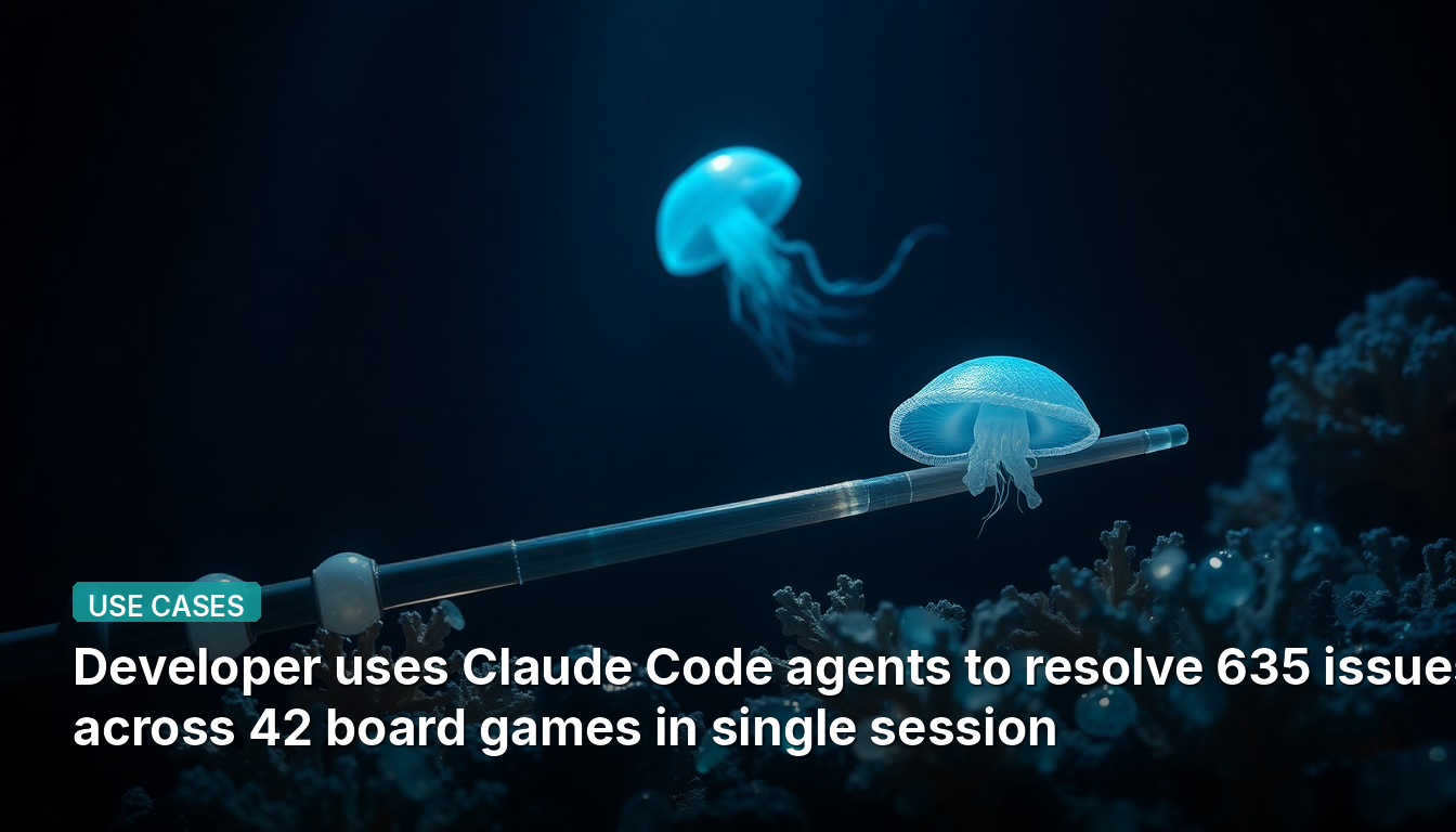 Le développeur utilise des agents de code Claude pour résoudre 635 problèmes sur 42 jeux de société en une seule session.