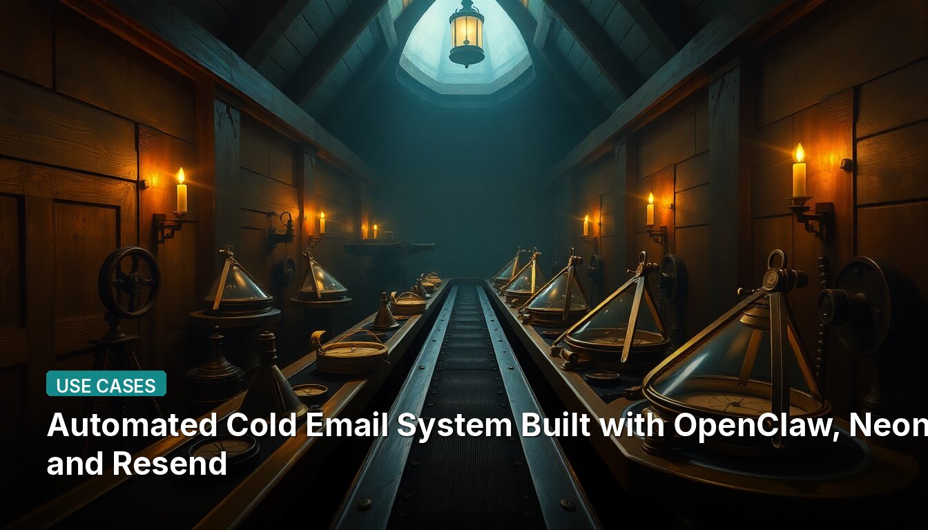 Automated Cold Email System Built with OpenClaw, Neon, and Resend