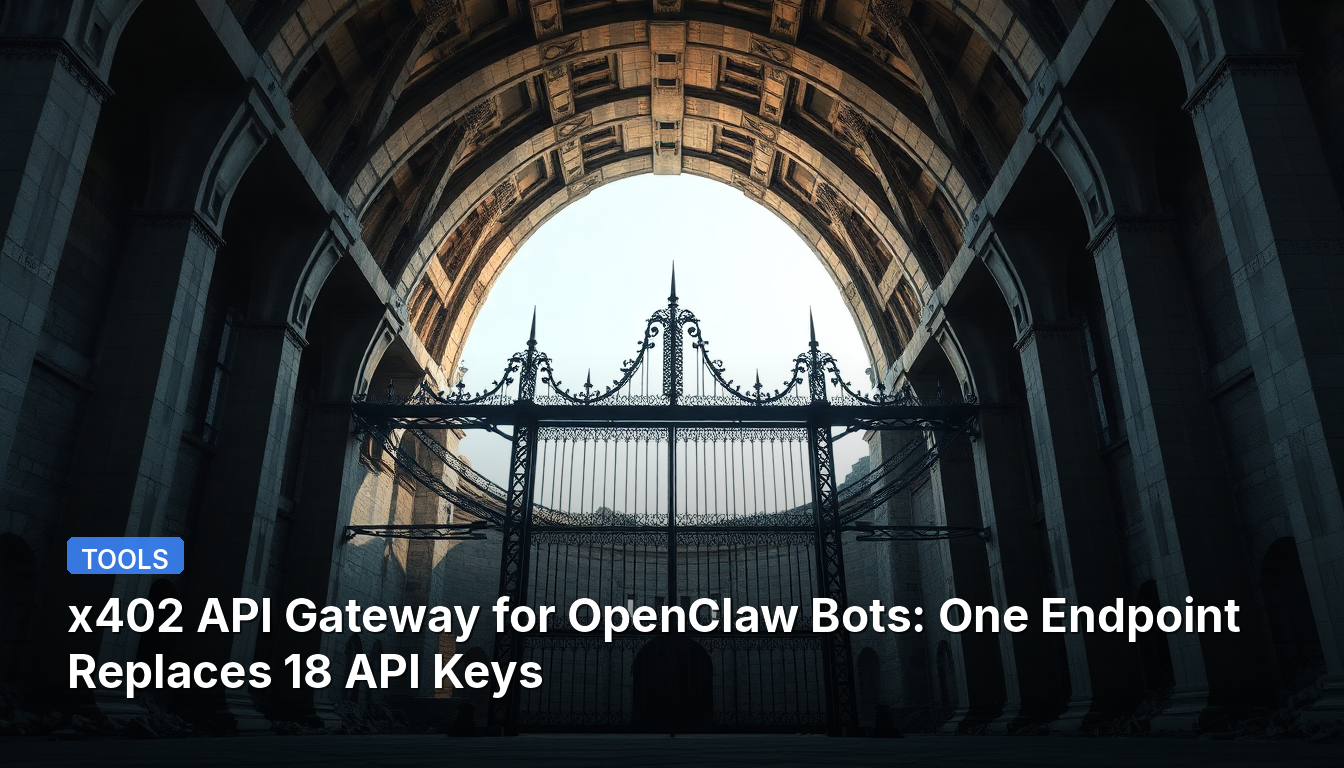 x402 API Gateway for OpenClaw Bots: 1つのエンドポイントが18のAPIキーに取って代わる
