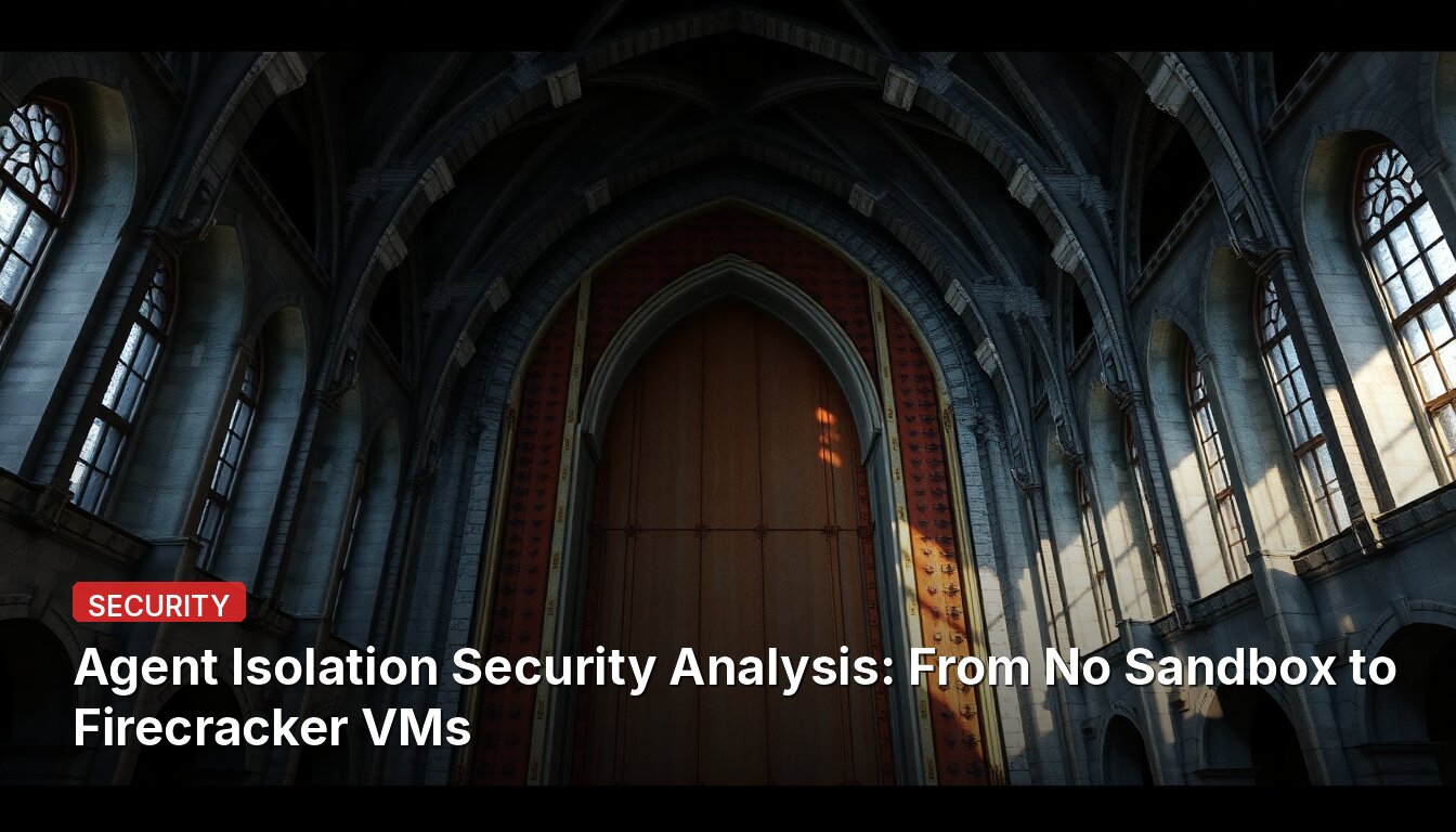 Análisis de Seguridad de Aislamiento de Agentes: Desde Sin Sandbox hasta Máquinas Virtuales Firecracker