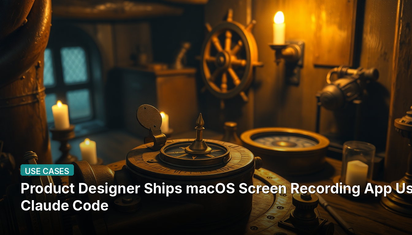 제품 디자이너, Claude Code를 활용해 macOS 화면 녹화 앱 출시