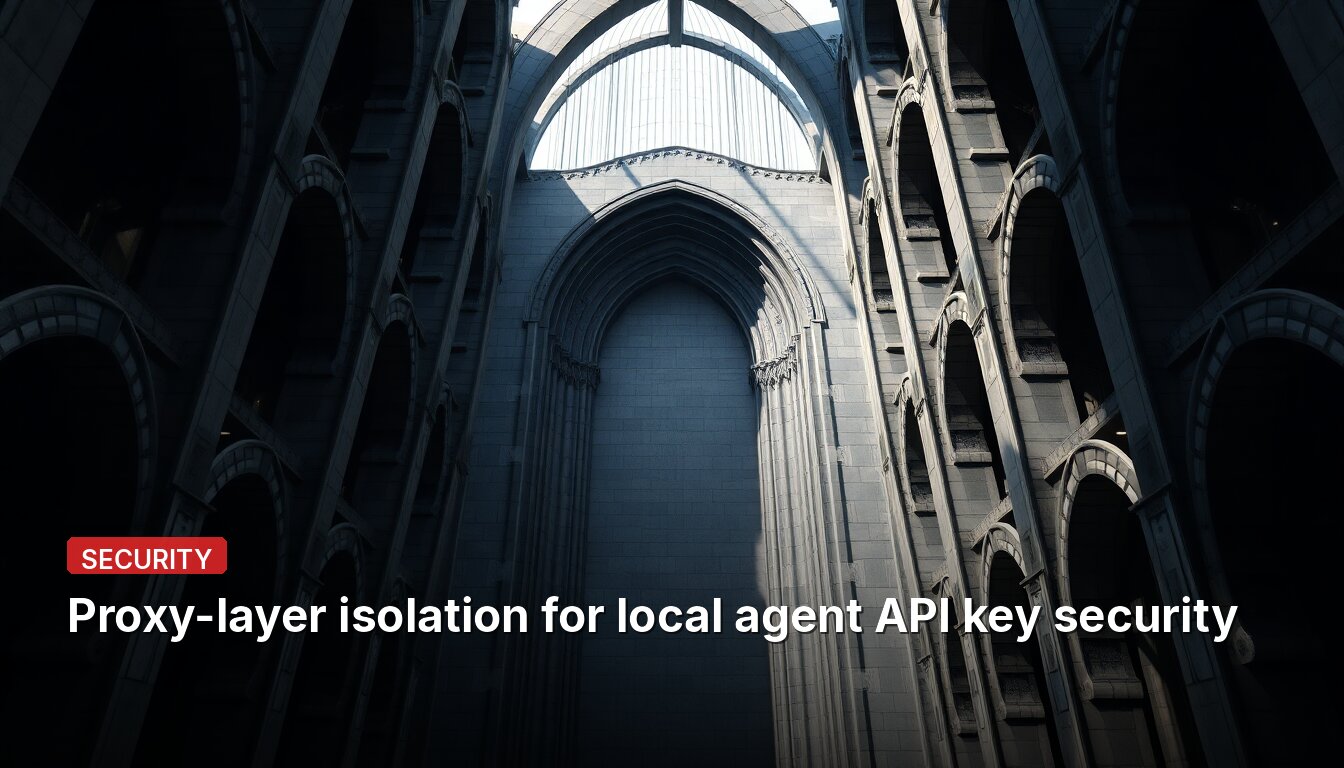 Isolamento de camada proxy para segurança de chaves de API de agentes locais