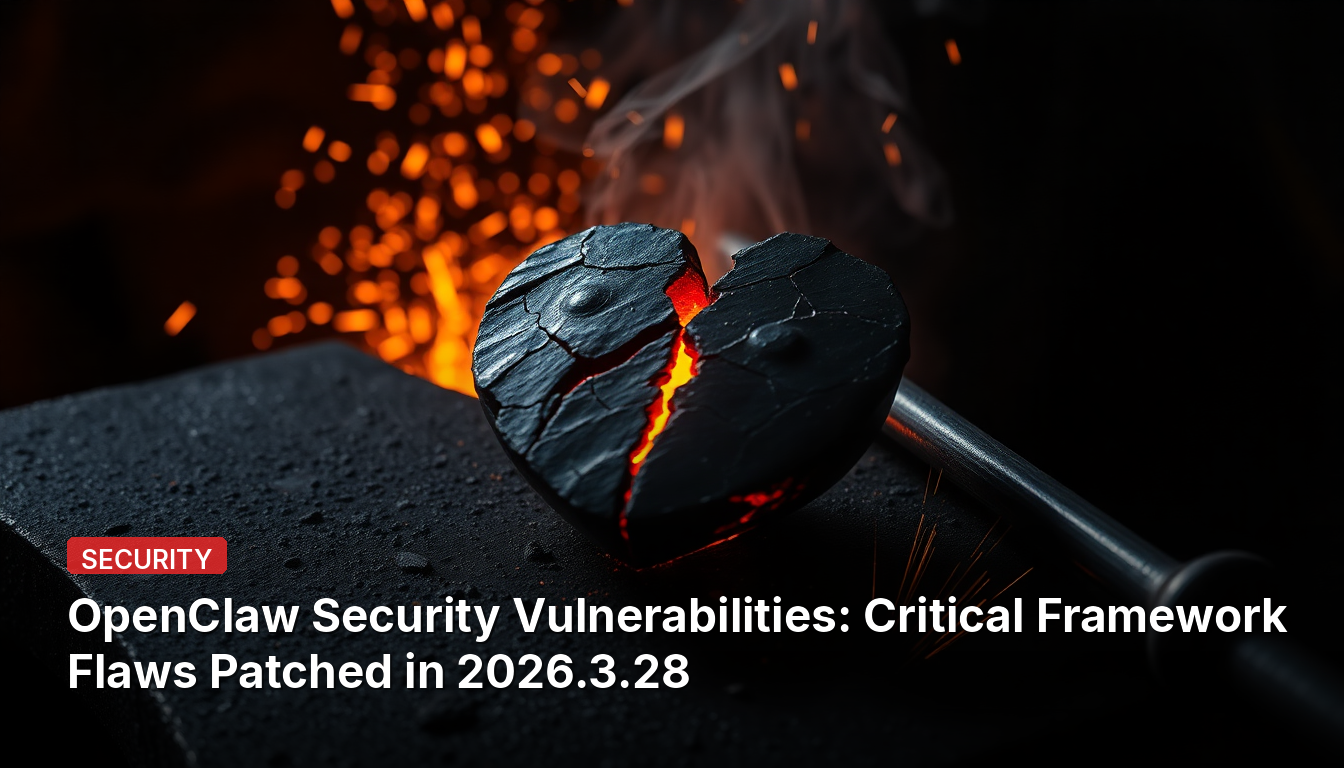 Vulnérabilités de sécurité OpenClaw : des failles critiques du framework corrigées le 28.03.2026.
