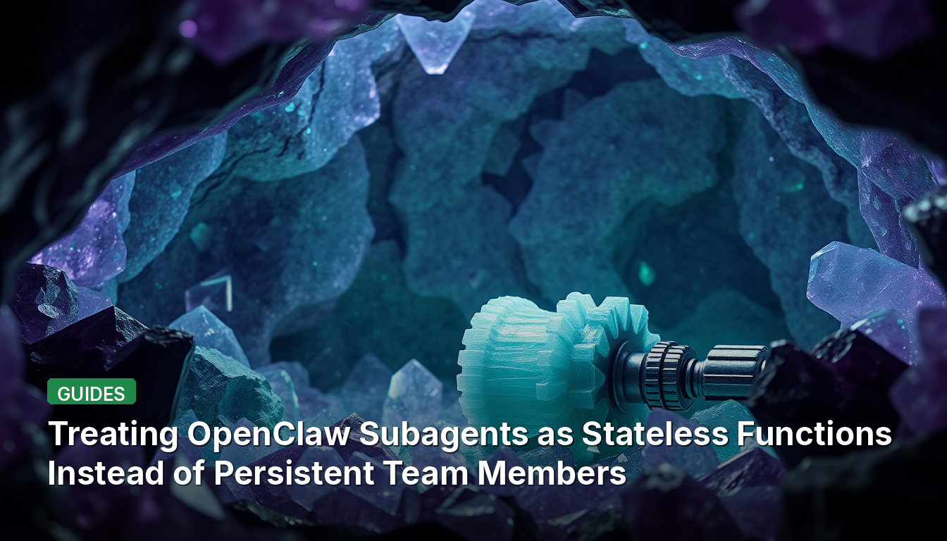 Traiter les Sous-agents OpenClaw comme des Fonctions sans État plutôt que comme des Membres d'Équipe Persistants