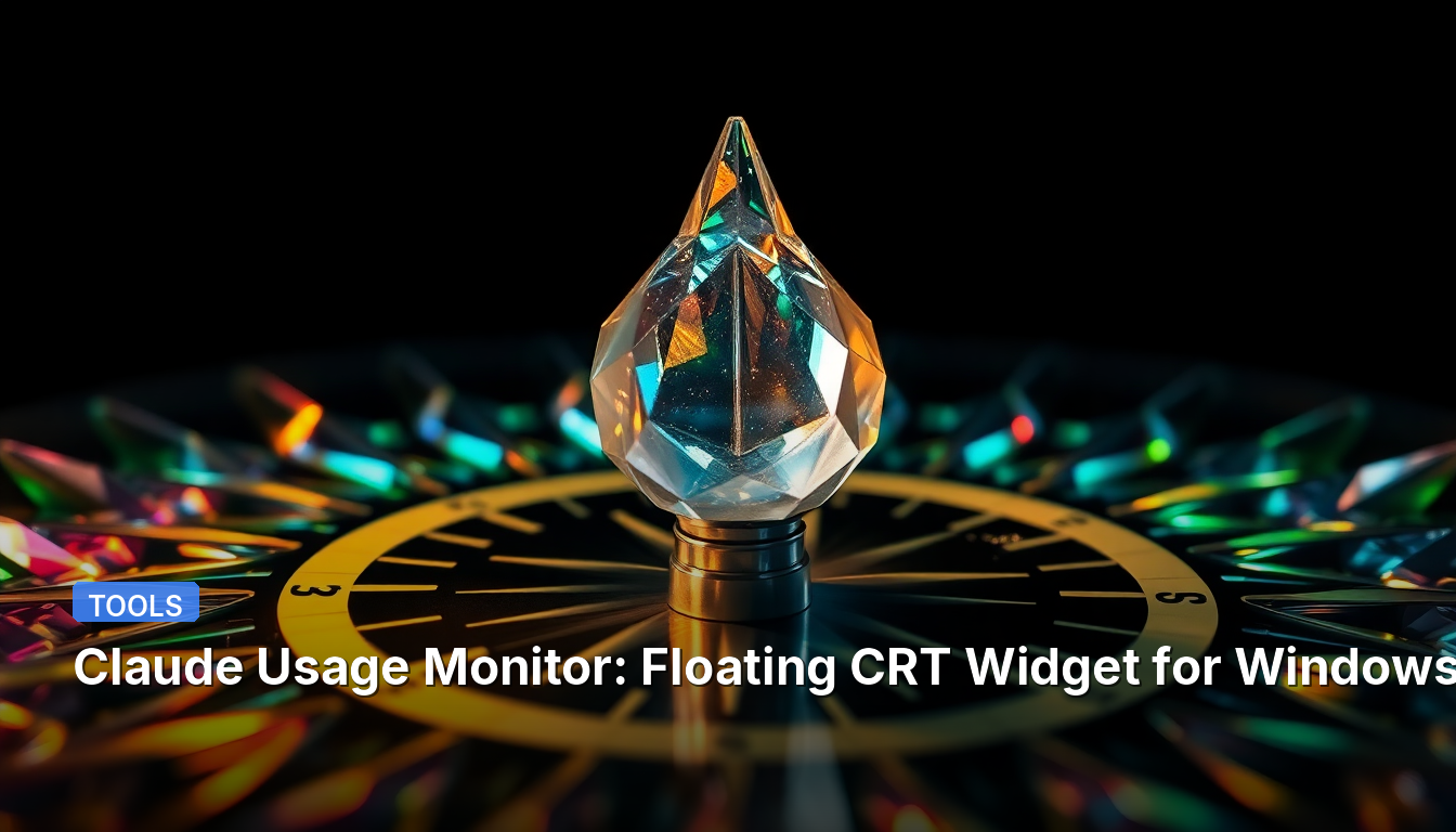 Moniteur d'utilisation de Claude : Widget CRT flottant pour Windows