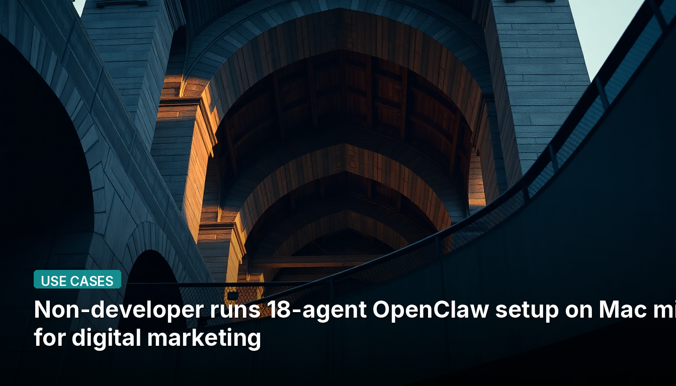 Non-developer runs 18-agent OpenClaw setup on Mac mini for digital marketing