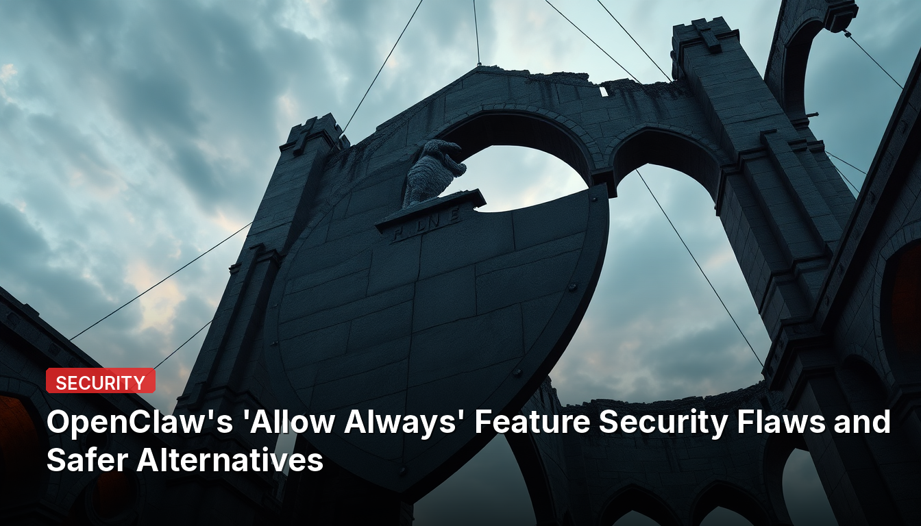 Les failles de sécurité de la fonction 'Autoriser toujours' d'OpenClaw et des alternatives plus sûres