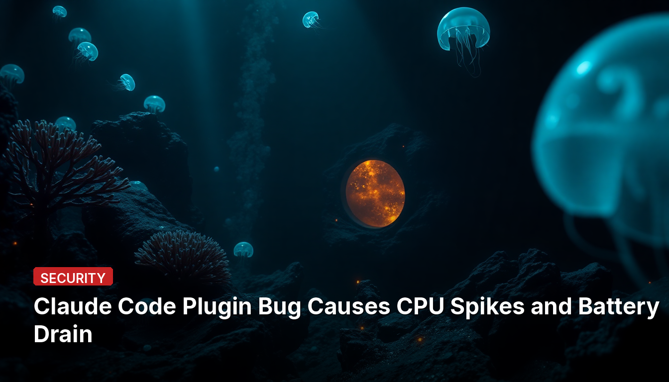 ClaudeコードプラグインのバグがCPU使用率の急上昇とバッテリー消耗を引き起こす