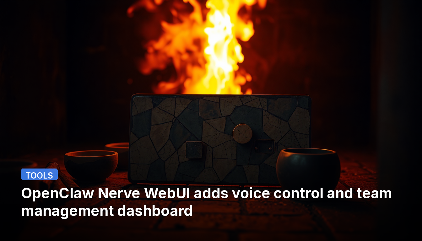 OpenClaw Nerve WebUI ajoute le contrôle vocal et un tableau de bord de gestion d'équipe.