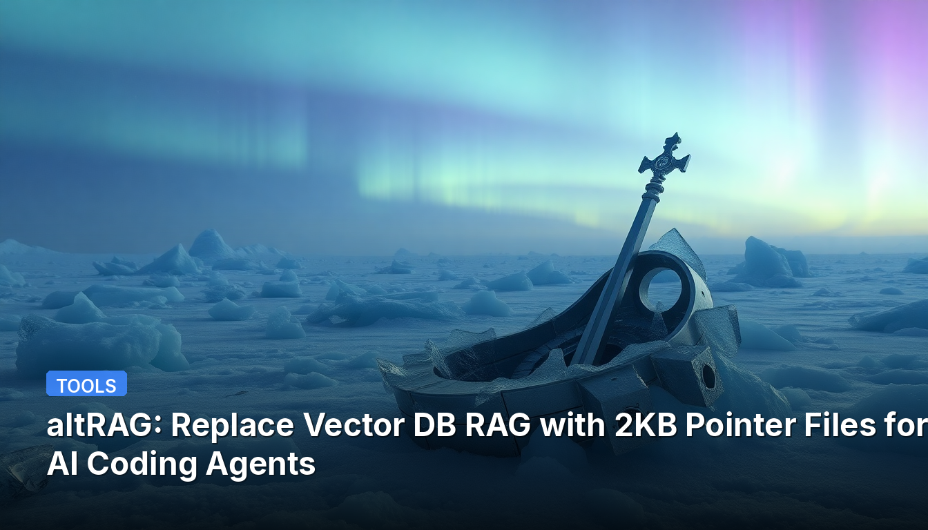 altRAG: Substitua o Vector DB RAG por Arquivos de Ponte de 2KB para Agentes de IA de Codificação