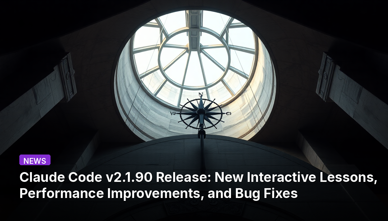 Claude Code v2.1.90 : Nouveaux cours interactifs, améliorations des performances et corrections de bugs