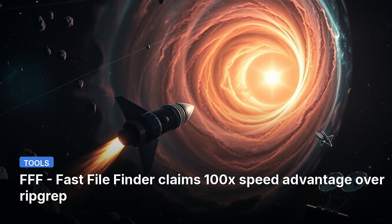 FFF - Fast File Finder afirma tener una ventaja de velocidad 100 veces mayor que ripgrep.