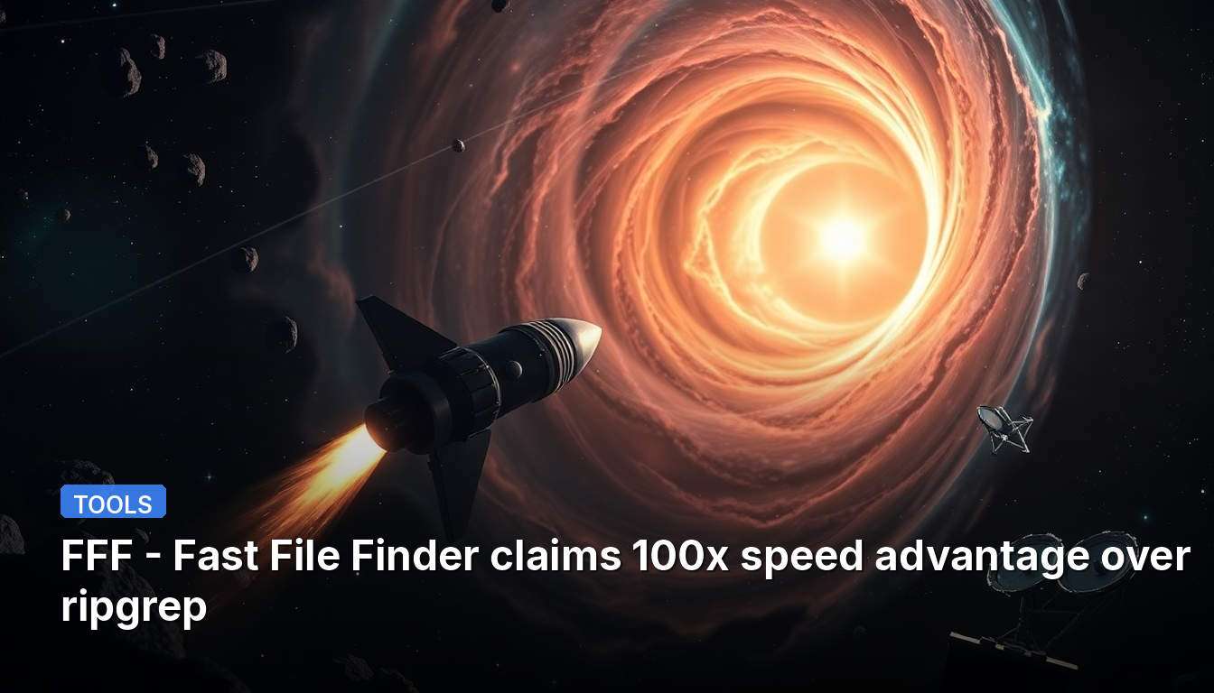FFF - Fast File Finderは、ripgrepに比べて100倍の速度優位性を主張しています。
