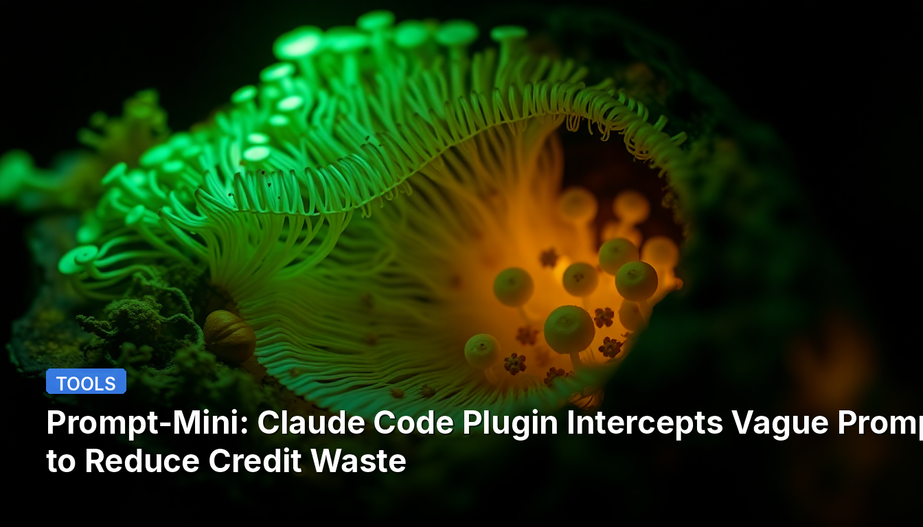 Prompt-Mini : Le plugin Claude Code intercepte les invites vagues pour réduire le gaspillage de crédits