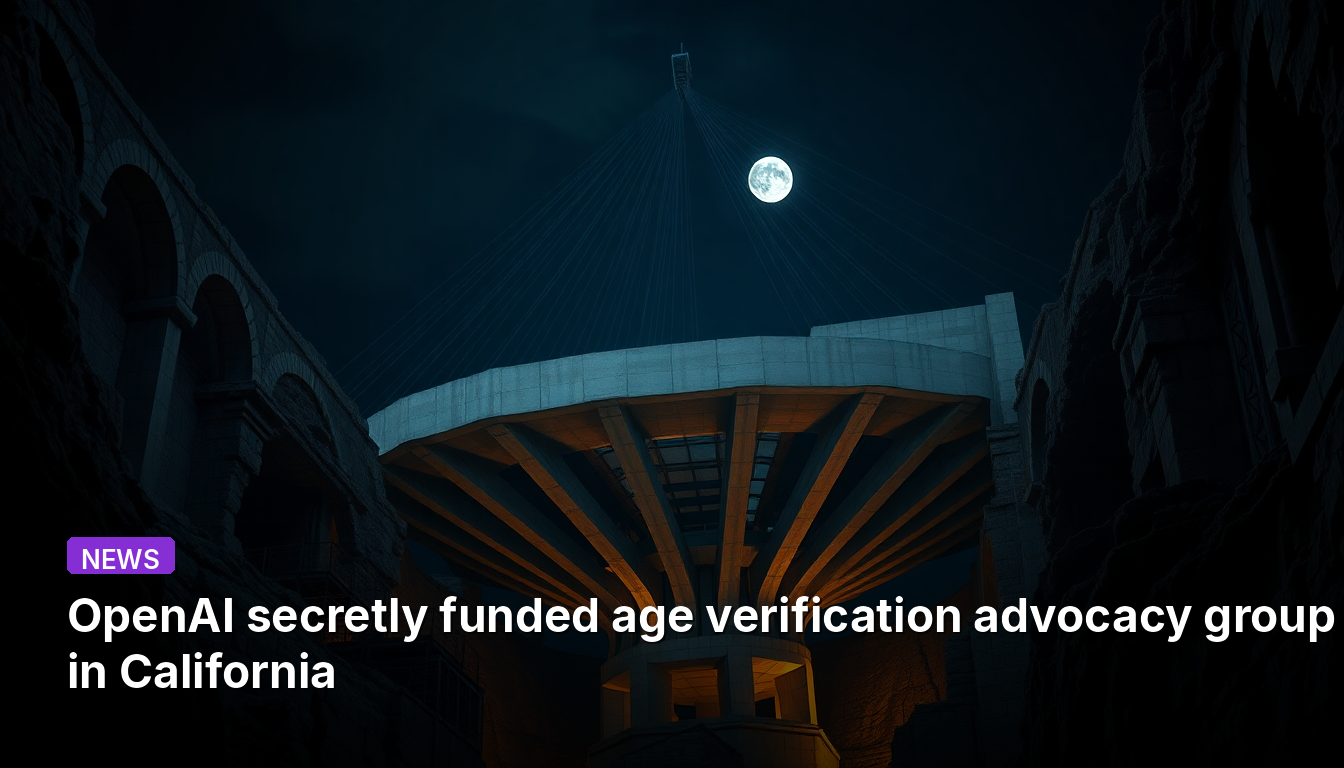 A OpenAI financiou secretamente um grupo de defesa de verificação de idade na Califórnia