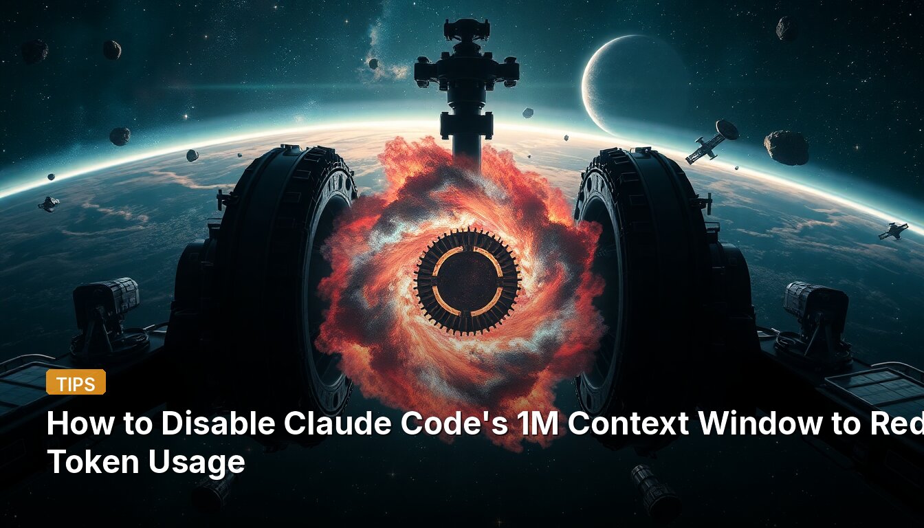 Claude Codeの100万トークンコンテキストウィンドウを無効にしてトークン使用量を削減する方法