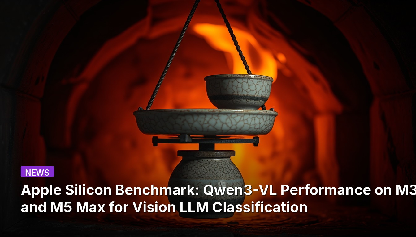 Тест Apple Silicon: Производительность Qwen3-VL на M3, M4 и M5 Max для классификации Vision LLM