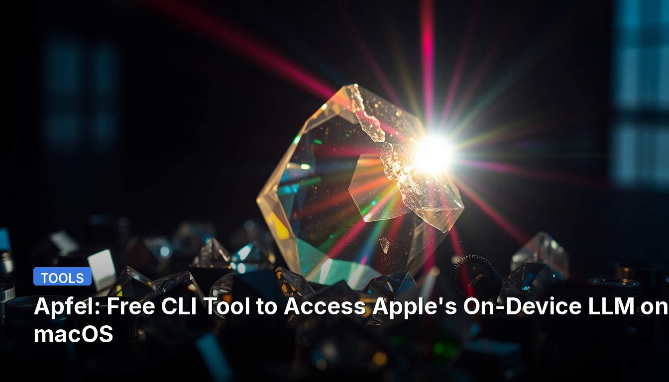 Apfel : Outil CLI gratuit pour accéder au LLM sur appareil d'Apple sur macOS
