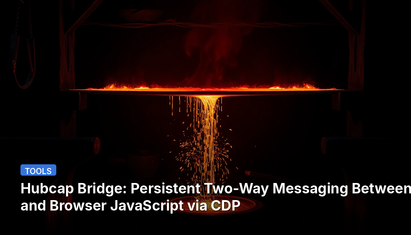 Hubcap Bridge: Comunicação Bidirecional Persistente entre CLI e JavaScript do Navegador via CDP