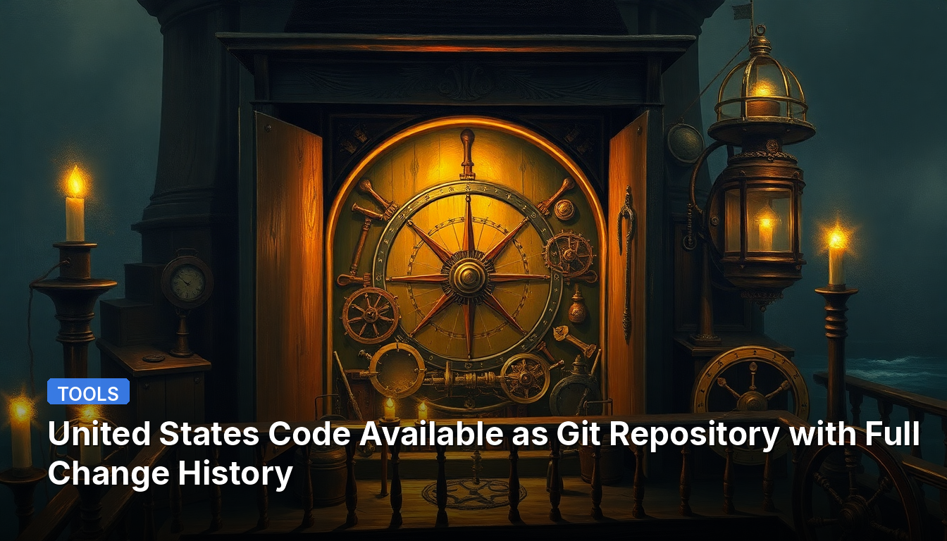 Code des États-Unis disponible en tant que dépôt Git avec historique complet des modifications