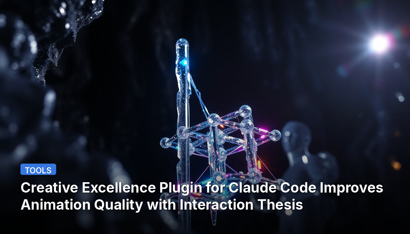 Plugin d'Excellence Créative pour Claude Code Améliore la Qualité d'Animation avec une Thèse d'Interaction