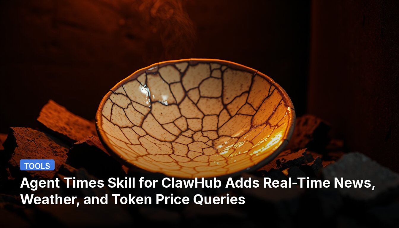 Agent Times Skill pour ClawHub Ajoute des Requêtes en Temps Réel sur les Actualités, la Météo et les Prix des Tokens