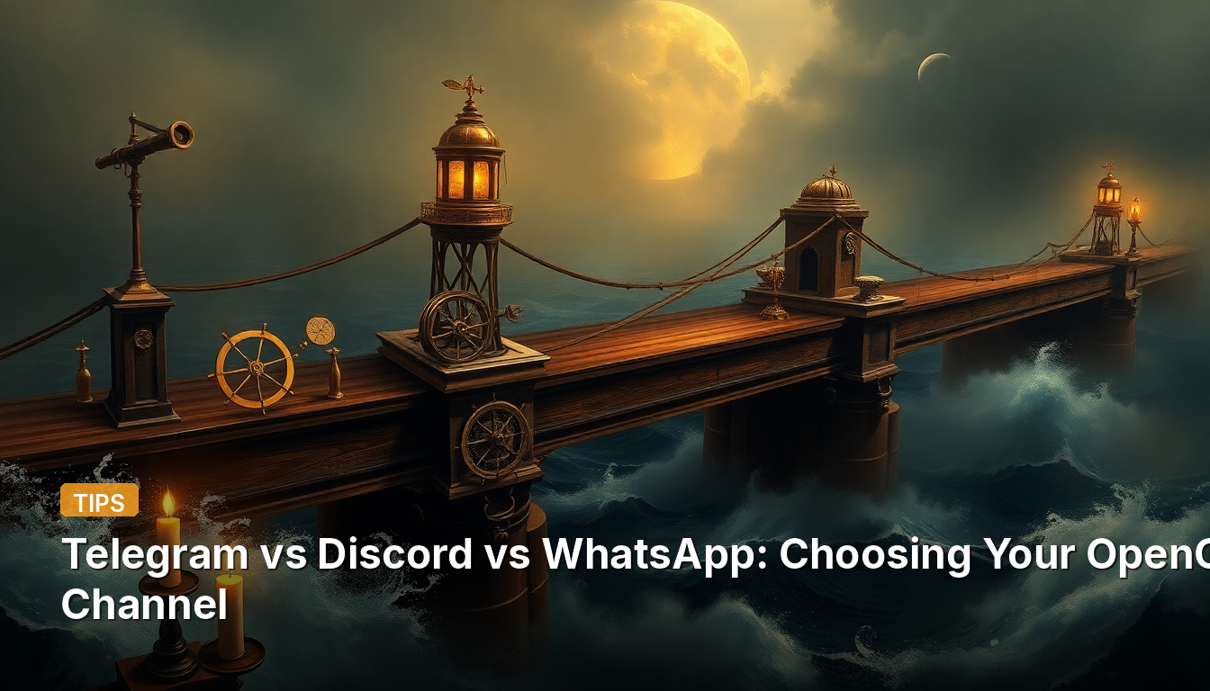Telegram vs Discord vs WhatsApp : Choisir votre canal OpenClaw